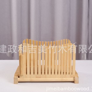 เครื่องหั่นขนมปังไม้ไผ่ F 450 กล่องเก็บของแบบพับได้สำหรับใช้ในครัว - Product Image 2
