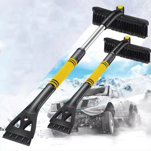 Cepillo para Nieve Retráctil, Pala para Nieve, Herramienta Portátil para Remover Nieve y Deshielo, para Raspar Nieve y Hielo - Product Image 1