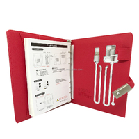 Portafolio de Negocios Ecológico de Alta Calidad en PU/PVC/Cuero con Cierre, Tamaño A4, Estilo Álbum, Marca Rhett, con Clips Resistentes