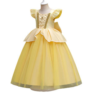 Cosplay explosif d'été européen et américain Beauty the Beast <span class=keywords><strong>Belle</strong></span> Princess Dress Girls Halloween Cos Clothing for Children - Product Image 5