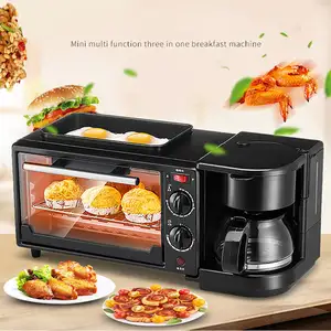 다기능 게으른 아침 식사 기계 가정용 미니 다기능 4 대 1 자동 소형 오븐 토스터 가벼운 음식