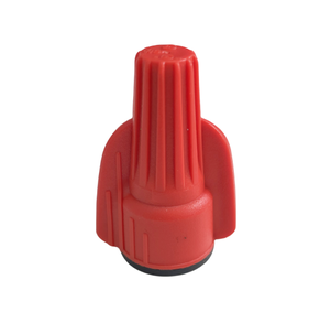 W3 cánh Nylon chống thấm nước dây hạt màu đỏ dây kết nối điện Vít lò xo Mũ dây xoắn thiết bị đầu cuối không gỉ - Product Image 1