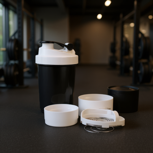 Bouteille de shaker de protéines de sport 500 ml sans BPA avec boule de shaker en fibre de nylon, accessoire de fitness unisexe, kit de deux pièces ELEGATE VAS.17X2 - Product Image 2