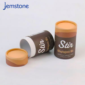 Écologique personnalisé logo cercle papier peut boîte de papier thé papier tube emballage - Product Image 4