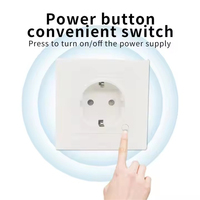 2025 EU Standard Tuya WiFi télécommande prise de courant murale Alexa Google Home commande vocale Android prise de surveillance électrique