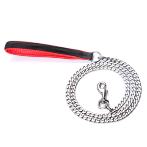 Durable Pet Liefert Flache Chian Blei Mit PU Griff Verchromt Hund Leinen - Product Image 2