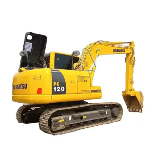 Precio de fábrica 12ton Japón original KOMATSU PC120 usado excavadora de orugas Komatsu con bajas horas de trabajo