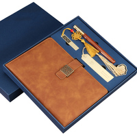 Nouvel arrivage de carnet de notes A5 en cuir de style chinois haut de gamme avec logo couleur agenda coffret cadeau ensemble de journaux