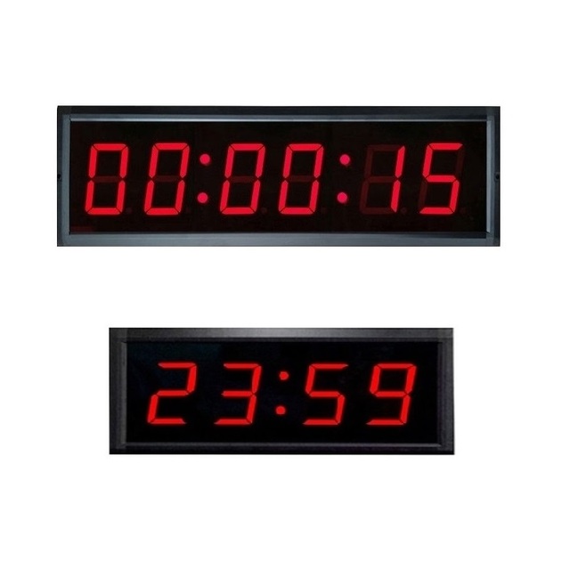 ZX Customize Large Display Digital LED Wall Clock for Home Decor Gym Office Sports Luxury Electronic Timer Stopwatch Countdown