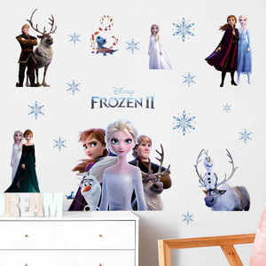 PVC autoadhesivo Frozen <span class=keywords><strong>pared</strong></span> pegatina chica habitación Fondo decoración extraíble princesa <span class=keywords><strong>pared</strong></span> calcomanía - Product Image 4
