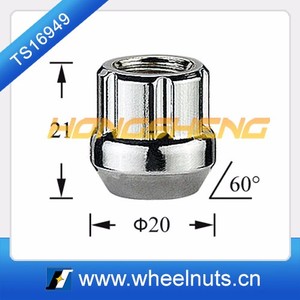 7/16 "Kích thước chủ đề 20 + 1 Đóng gói #3802-1 kết thúc mở 6 spline Lug NUT - Product Image 5