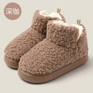 <span class=keywords><strong>Pantofole</strong></span> <span class=keywords><strong>alte</strong></span> in peluche da <span class=keywords><strong>donna</strong></span> e scarpe in pelliccia da coppia da uomo-ammortizzazione simile alla nuvola di calore autunnale invernale - Product Image 1
