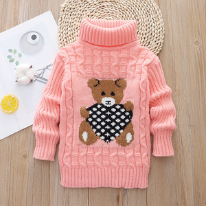 <span class=keywords><strong>Pull</strong></span> en tricot personnalisé pour enfants, <span class=keywords><strong>pull</strong></span> d'hiver pour tout-petits garçons et filles, en acrylique, à manches longues, épais, vêtements pour enfants - Product Image 3