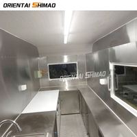 Remorque alimentaire vintage laminé, ustensile de cuisine de camping, barbecue mobile, caravane
