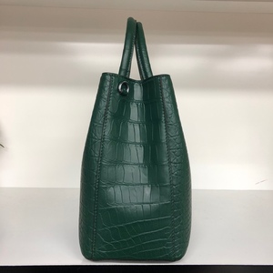 Bolso de mano 100% de piel de cocodrilo auténtica – Elegante bolso de diseñador con cierre de cremallera, bolso de mano de piel exótica de lujo - Product Image 5