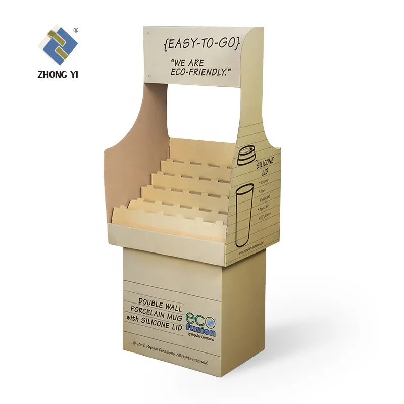 Funko Pop Corrugated Paper Display Racks, Promotion Cardboard Display Stand for Advertising