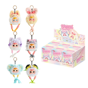En gros Kawaii Samuel Blind Box Figurine en vinyle avec support de téléphone en peluche moelleuse, format de poche, surprise, mystère, objet de collection - Product Image 3