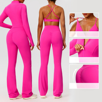 Set Pakaian Olahraga Seamless Activewear Grosir OEM ODM Pabrik, Pakaian Yoga Fitness 2PCS, Set Gym Wanita, Set Pakaian Yoga Wanita