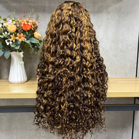 Perruques sans colle 13x4 Lace Front en cheveux humains, pré-épilées, ondulées, avec dentelle frontale, en cheveux vierges brésiliens, pour femmes