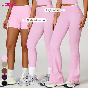 Reggiseno sportivo <span class=keywords><strong>Sexy</strong></span> con cinturini incrociati da donna e Leggings a vita alta con croce a V Set completo da Yoga - Product Image 6