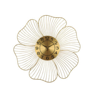 Reloj de Pared Analógico de Cuarzo Silencioso de Lujo para Decoración del Hogar Contemporáneo, Personalizado <span class=keywords><strong>en</strong></span> 3D, de Metal Grande de 50 cm, Precio de Fábrica - Product Image 1