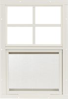 Ventanas Corredizas Verticales Grandes para Cobertizos, Gallineros, Casas de Juegos, Garajes, con Vidrio Templado