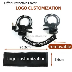 Anti Theft Motorcycle Handcuff Locks Chains Electrical Scooter Lock High Security Bike Handcuff Lock With Cable For Yacht