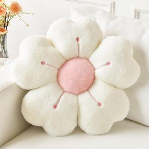 Coussin de siège transfrontalier en peluche motif marguerite avec dossier à nœud, pour tatami et fenêtre, garni de coton PP - Product Image 1