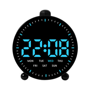 Tout nouveau réveil LED en plastique <span class=keywords><strong>avec</strong></span> compte à rebours, <span class=keywords><strong>calendrier</strong></span> perpétuel, affichage <span class=keywords><strong>de</strong></span> la <span class=keywords><strong>semaine</strong></span>, fonction lumineuse, design italien, style <span class=keywords><strong>de</strong></span> chevet GH9013 - Product Image 5