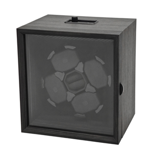 Wholesale Luxury 4 Slots Automatic <strong>Watch</strong> Winders Black Wood Grain Rotating <strong>Watches</strong> Storage <strong>Box</strong> in Stock - Product Image 3