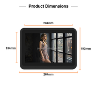 Ucuz masa Android Tablet 10 inç WiFi akıllı fotoğraf çerçevesi WiFi CMS yazılımı ile dijital tabela ekran