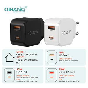 Cargador Rápido de Doble Puerto KC CB CE de Diseño Familiar, Cargador de Supercarga de 25 W para Teléfono <span class=keywords><strong>Samsung</strong></span> - Product Image 5