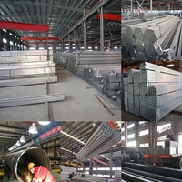 Tuyau/tube en acier galvanisé ASTM A53 A106 A500 BS1387 EN10255 Q195 Q235 Q345 Grade 1/2"- 24" pour la construction/les échafaudages