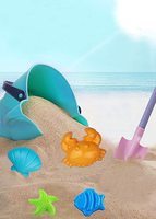 Ensemble de pelles longues et de jouets de plage pour enfants, kit d'outils de plage pour enfants, jouets de plage d'été pour tout-petits