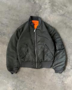 Manteaux d'hiver OEM personnalisés pour pilote de vol aviateur pour hommes veste Faux Bomber vintage en nylon imperméable à l'eau fermeture éclair réversible <span class=keywords><strong>XS</strong></span> XL - Product Image 1