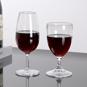 Tasse à boisson commerciale 130ml à pieds hauts <span class=keywords><strong>verre</strong></span> à pieds courts acrylique PC incassable rouge blanc <span class=keywords><strong>verre</strong></span> à vin <span class=keywords><strong>plastique</strong></span> réutilisable - Product Image 3