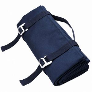 Portable Anti-slip Waterproof All Seasons <b>Outdoor</b> Picnic Blanket Oxford Fabric Camping <b>Mat</b> Adjustable Buckle Straps Carry Handle - Product Image 1