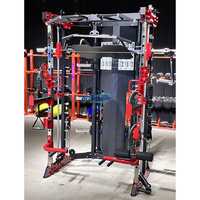 Tout-en-un Home Gym Multi-Functional Steel Smith Machine Leg Arm Chest Press Back Pin Loaded Cable Cross Over