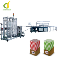 Machine à fabriquer des pailles en papier biodégradables à prix abordable et performance stable, avec contrôle PLC et servomoteur, pour l'industrie des boissons écologiques