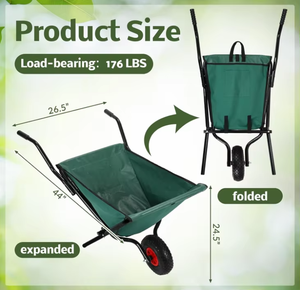 Carretilla Plegable de Lona con Función de Cargador de Hojas, Producto de Jardinería Más Vendido - Product Image 4