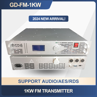 Transmisor FM Profesional GD-FM-600W de 600W, Equipo Transmisor de Radiodifusión PLL Estéreo RF Ajustable para Estación de Radio
