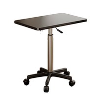Table de chevet portable à hauteur réglable avec roulettes, bureau mobile pour ordinateur et écriture à usage domestique