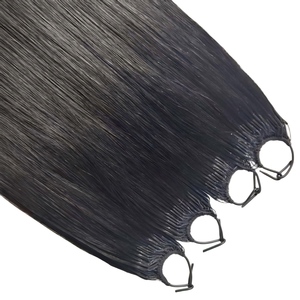 Extension per <span class=keywords><strong>capelli</strong></span> I-Tip in filo di <span class=keywords><strong>cotone</strong></span>, a doppia trama, con cuticole complete, in <span class=keywords><strong>capelli</strong></span> vergini - Product Image 6