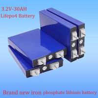 Cellule de batterie prismatique LiFePO4 3,2 V 30 Ah, boîtier carré en aluminium avec soupape anti-explosion pour moto électrique et vélo électrique