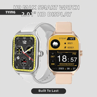 H13 MAX Android Akıllı Saat 2.01 İnç TFT HD Ekranlı Aramalar Yapan Global Versiyon Çok Fonksiyonlu Spor Fitness Kronometre Plastik