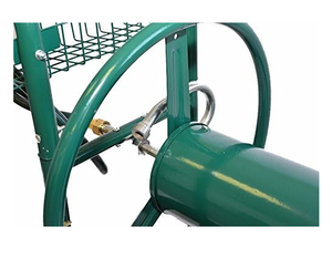 Carrete de manguera de riego de cuatro ruedas de acero inoxidable duradero para jardín al por mayor - Product Image 5