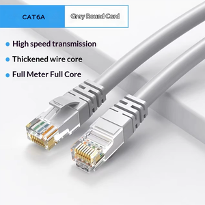 Câble réseau extérieur Kneysum <span class=keywords><strong>RJ45</strong></span> UTP CAT6A CCA de 1m, <span class=keywords><strong>30m</strong></span>, 50m de longueur, couleur personnalisée, pour surveillance haut débit - Product Image 2