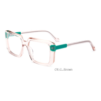 Shenzhen haute qualité unisexe assortiment de stratification acétate cellulose feuille lunettes noir vert à la mode lunettes colorées