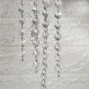 Decorazioni per soffitto matrimonio perline di cristallo perline di <span class=keywords><strong>vetro</strong></span> per tenda evento di natale decorazioni per scena di perline trasparenti tenda - Product Image 2
