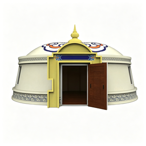 Nouvelles tentes mongoliennes en vente, yourtes en vente, <span class=keywords><strong>yourte</strong></span> mongole en toile pour les fêtes - Product Image 4